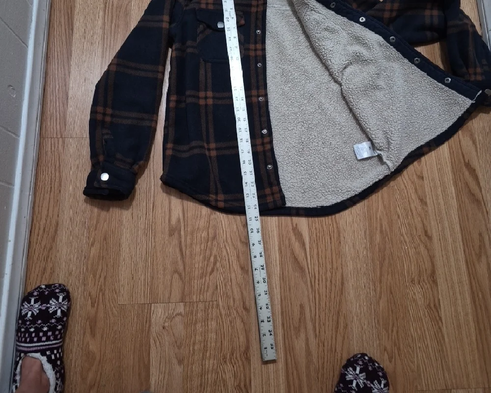 Eddie Bauer Kids Flannel Overshirt Snap Buttons Blue Plaid Long Sleeve Size XL